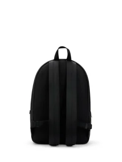 Clearance BOSS Black Grained Faux-Leather Backpack