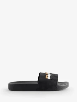 BOSS Black Logo Sliders With Touch Fastening^BOY Nightwear
