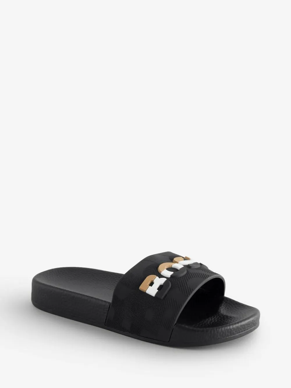 BOSS Black Logo Sliders With Touch Fastening^BOY Nightwear