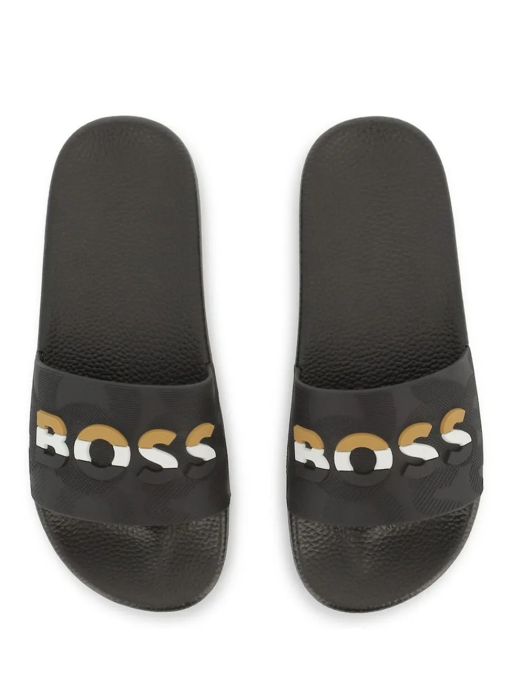 BOSS Black Logo Sliders With Touch Fastening^BOY Nightwear