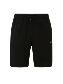 Outlet BOSS Black Regular-Fit Logo Stretch Shorts