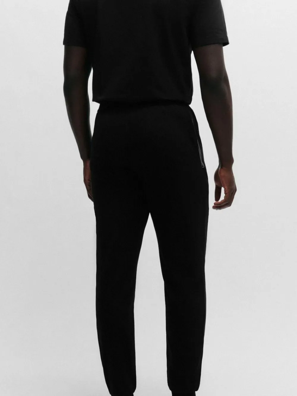 Discount BOSS Black Stretch Cotton Tracksuit Bottoms