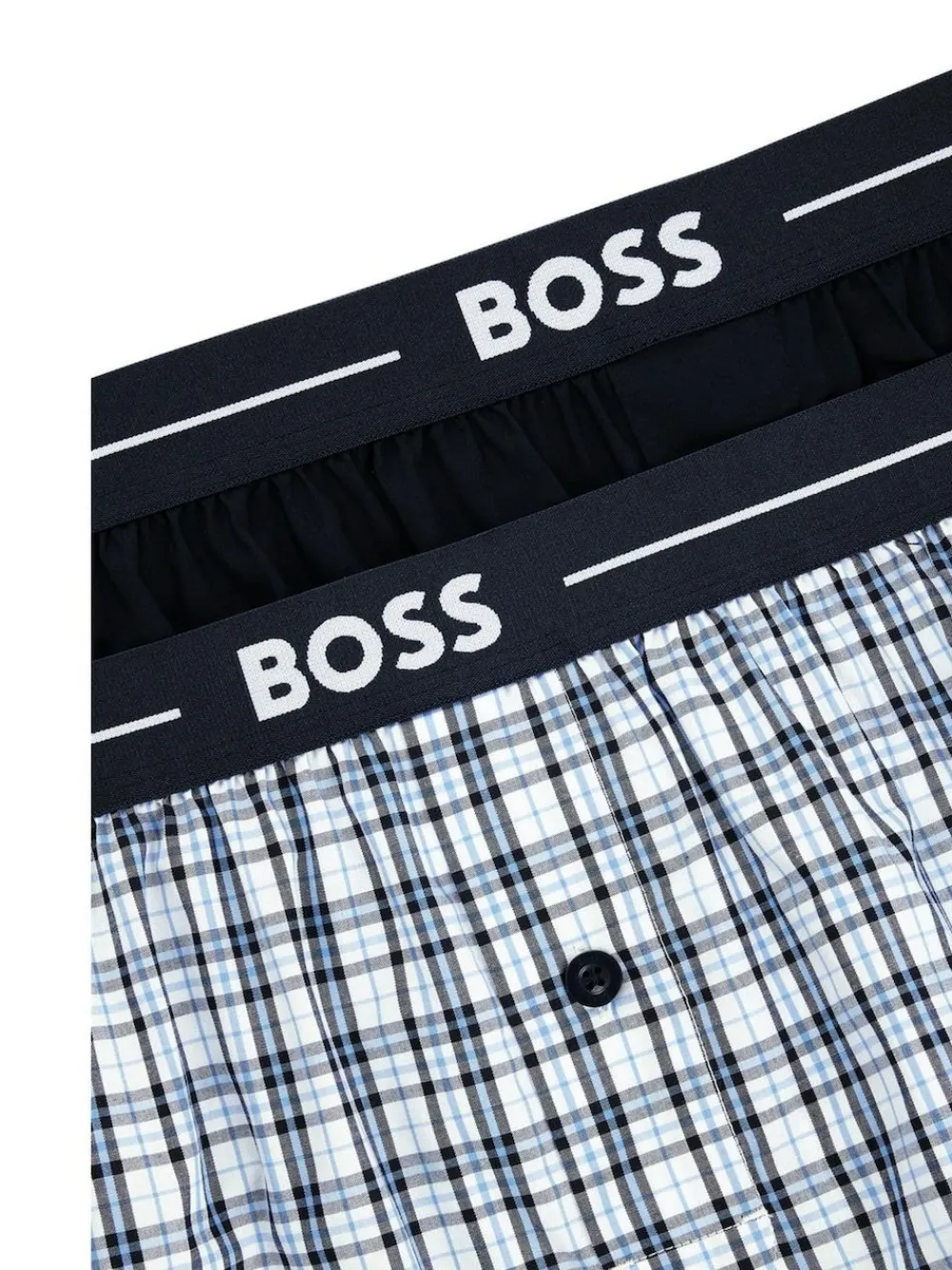 Outlet BOSS Blue 100% Cotton Lounge Jersey Shorts 2 Pack