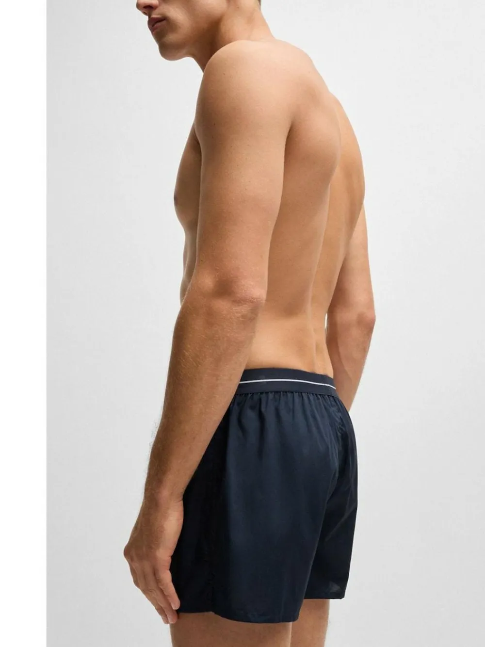 Outlet BOSS Blue 100% Cotton Lounge Jersey Shorts 2 Pack