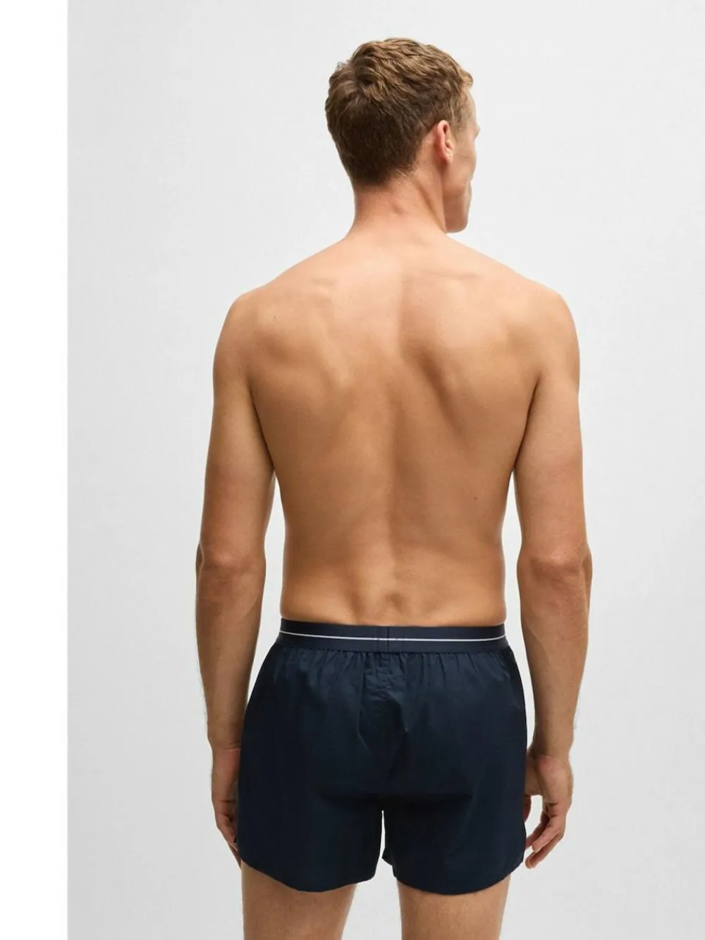 Outlet BOSS Blue 100% Cotton Lounge Jersey Shorts 2 Pack