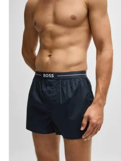Outlet BOSS Blue 100% Cotton Lounge Jersey Shorts 2 Pack