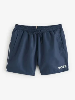 Best BOSS Blue Dark Starfish Quick Dry Swim Shorts
