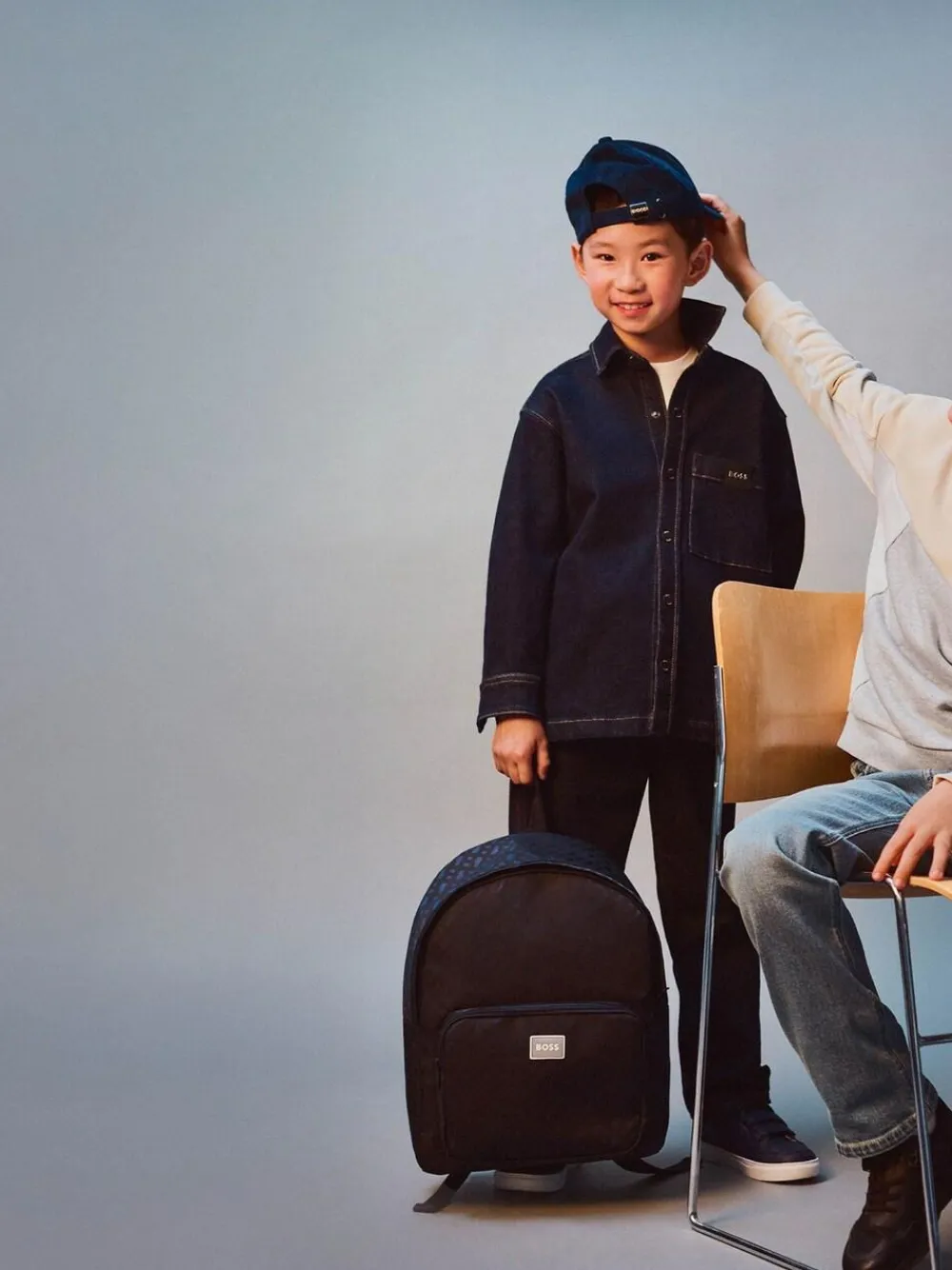 New BOSS Blue Logo Backpack