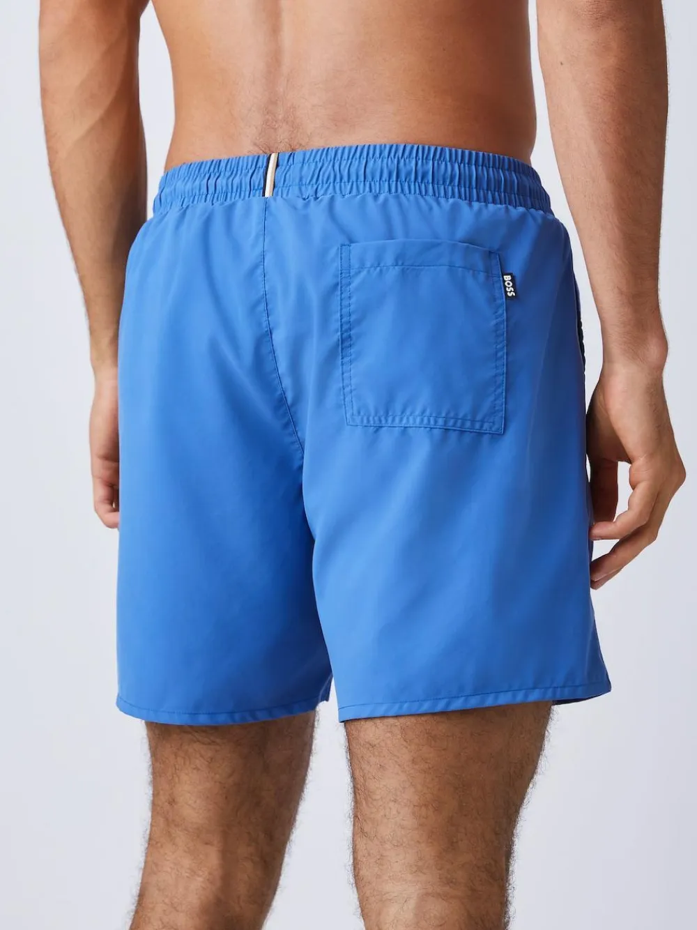 Hot BOSS Blue Swordfish Logo Swim Shorts