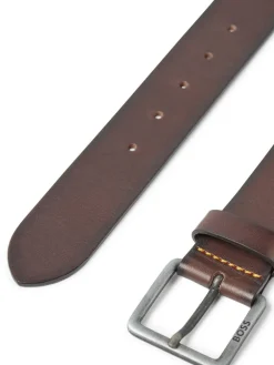 Sale BOSS Baxton Leather Belt Brown