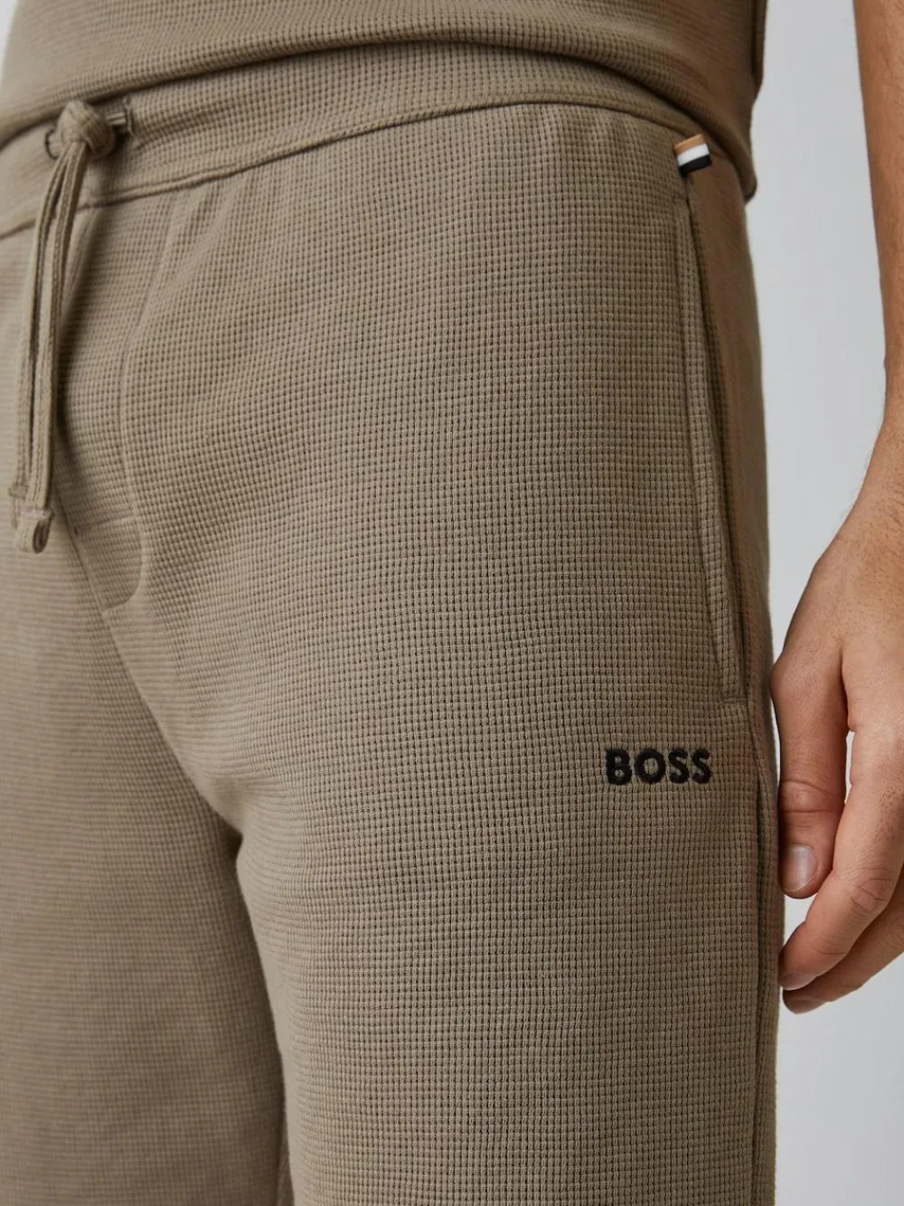 BOSS Brown Waffle Shorts^ Shorts