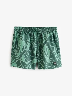 Best BOSS Piranha Printed Swim Shorts Green