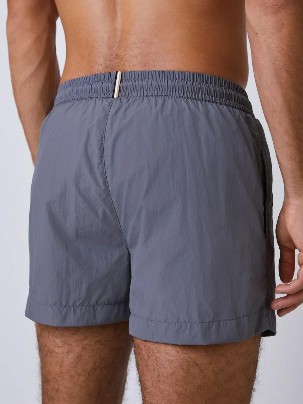 Discount BOSS Mooneye Logo Swim Shorts Grey