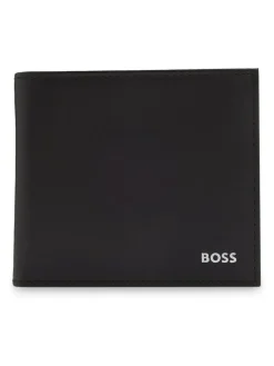 Online BOSS Randy Signature Logo Billfold Wallet Grey