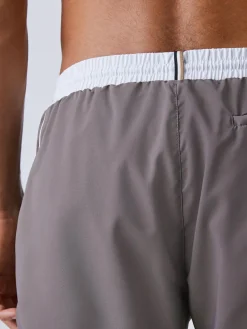 New BOSS Grey Starfish Quick Dry Swim Shorts