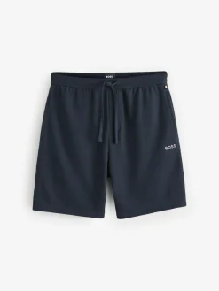 Sale BOSS Navy Blue Waffle Shorts
