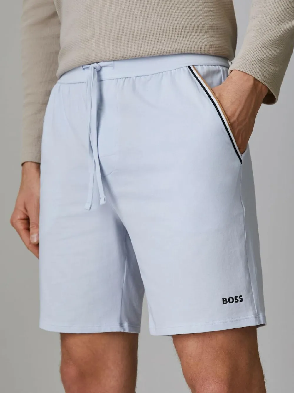 BOSS Purple Unique Logo Shorts^ Shorts