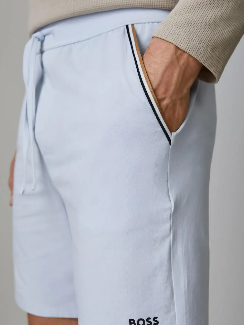 BOSS Purple Unique Logo Shorts^ Shorts