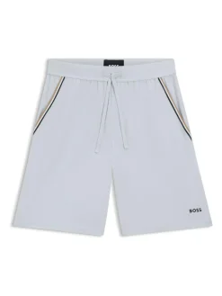 BOSS Purple Unique Logo Shorts^ Shorts