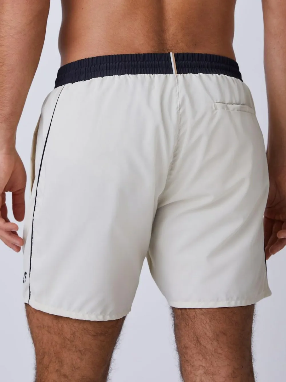 Hot BOSS White Starfish Quick Dry Swim Shorts