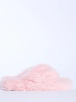 Boux Avenue Pink Ridge Sole Cross Band Slippers^Women Slippers