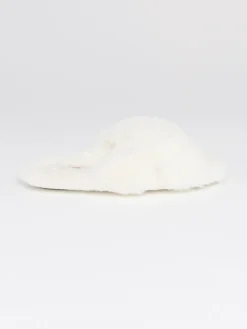 Sale Boux Avenue Cross Band Slippers White