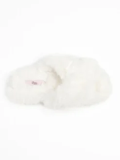 Sale Boux Avenue Cross Band Slippers White