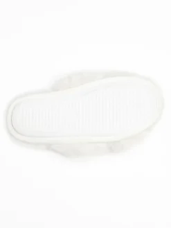 Sale Boux Avenue Cross Band Slippers White