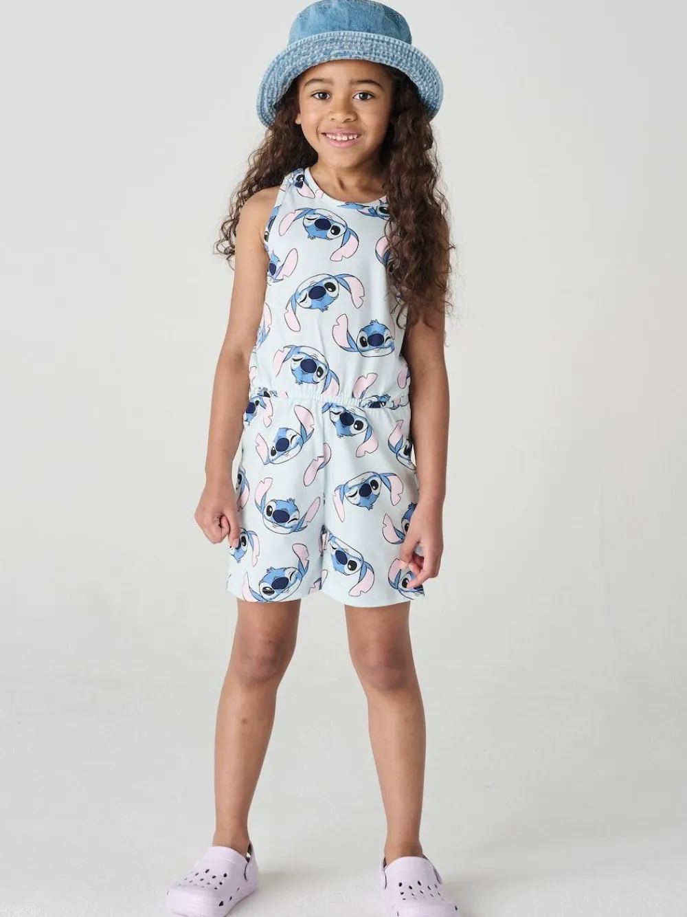 Brand Threads Blue 100% Cotton Stitch Playsuit^ Jumpsuits & Playsuits