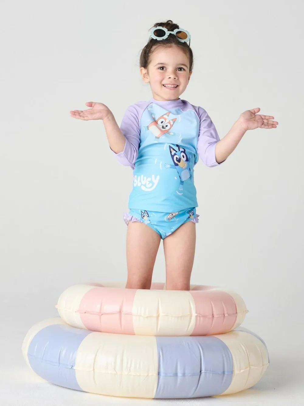 Discount Brand Threads Multi Bluey Girls Swim Set
