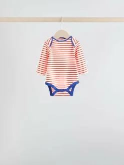 Hot Next Baby Long Sleeve Bodysuits 5 Pack Bright