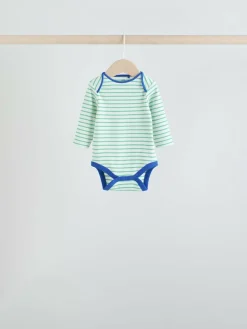 Hot Next Baby Long Sleeve Bodysuits 5 Pack Bright