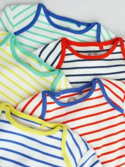 Hot Next Baby Long Sleeve Bodysuits 5 Pack Bright