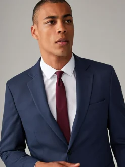 Next Bright Blue Regular Fit Textured Suit Jacket^ Blue Suits|Blazers & Formal Jackets