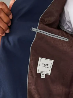 Next Bright Blue Regular Fit Textured Suit Jacket^ Blue Suits|Blazers & Formal Jackets