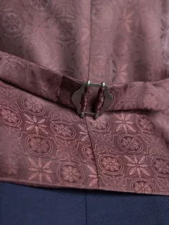 Discount Next Signature Tollegno Suit Waistcoat Bright Blue