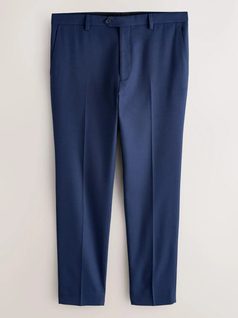 Discount Next Skinny Fit Textured Suit Trousers Bright Blue