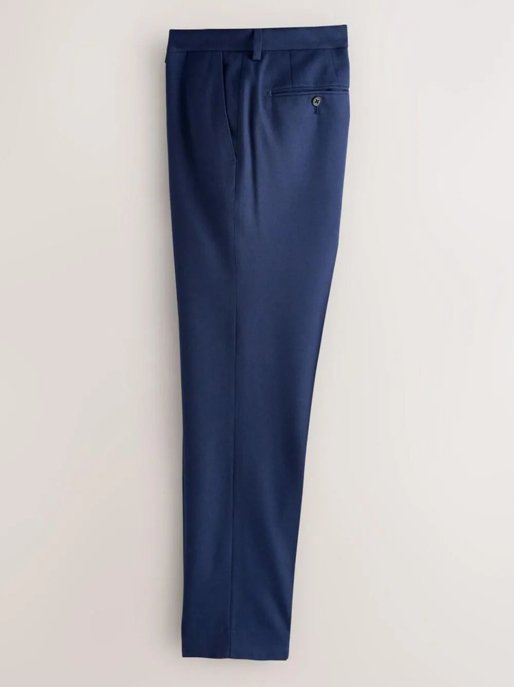 Discount Next Skinny Fit Textured Suit Trousers Bright Blue