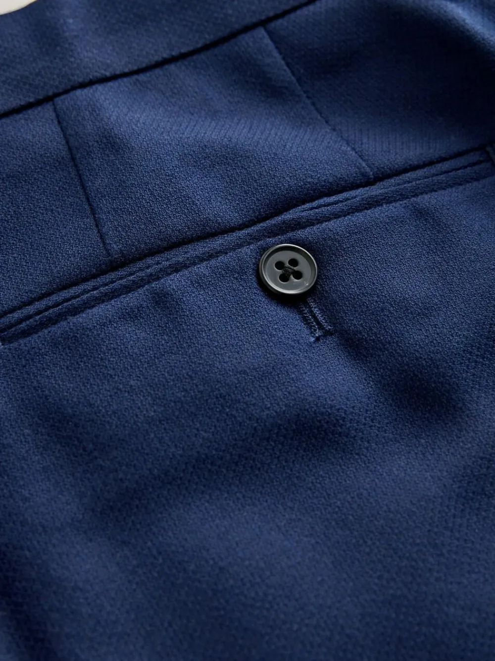 Discount Next Skinny Fit Textured Suit Trousers Bright Blue