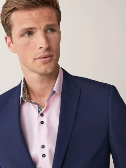 Next Skinny Fit Two Button Suit Jacket^ Blue Suits|Blazers & Formal Jackets