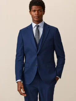 Next Bright Blue Slim Fit Textured Suit Jacket^ Blue Suits|Blazers & Formal Jackets