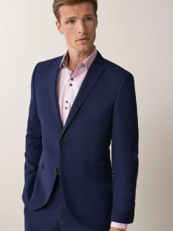Best Next Slim Fit Two Button Suit Jacket Bright Blue