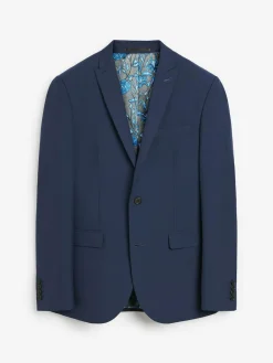 Best Next Slim Fit Two Button Suit Jacket Bright Blue