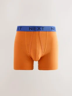 Next Bright Blue/Orange Spot 10 pack A-Front Boxers^ Underwear|Underwear