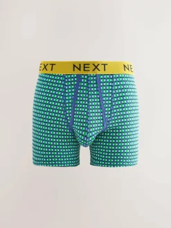 Next Bright Blue/Orange Spot 10 pack A-Front Boxers^ Underwear|Underwear