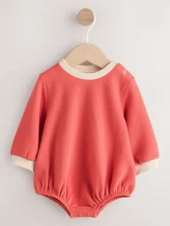 Outlet Next Baby Denim Dungarees and Bodysuit Set (0mths-2yrs) Bright Character Stripe