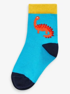 Best Next Bright Dino 10 Pack Cotton Rich Socks