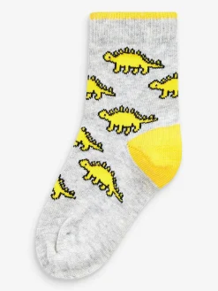 Best Next Bright Dino 10 Pack Cotton Rich Socks