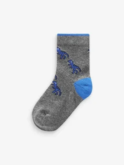 Best Next Bright Dino 10 Pack Cotton Rich Socks