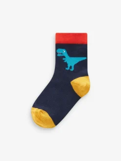 Best Next Bright Dino 10 Pack Cotton Rich Socks